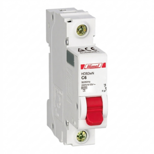 HIMEL HDB3WN1C6 Miniature Circuit Breaker MCB 1 Pole 6A 6kA Type C