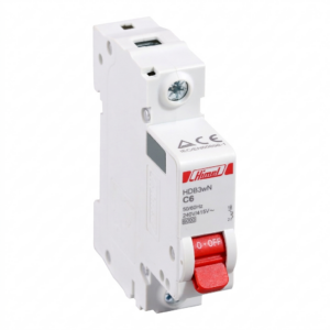 HIMEL HDB3WN1C6 Miniature Circuit Breaker MCB 1 Pole 6A 6kA Type C