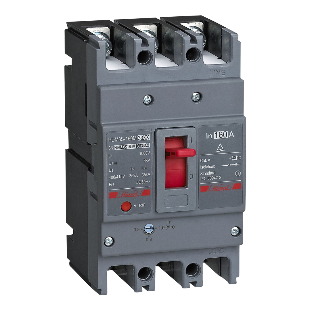 HIMEL Molded Case Circuit Breaker MCCB 3P 32A 35kA Thermal-Magnetic HDM3S160M03231XX