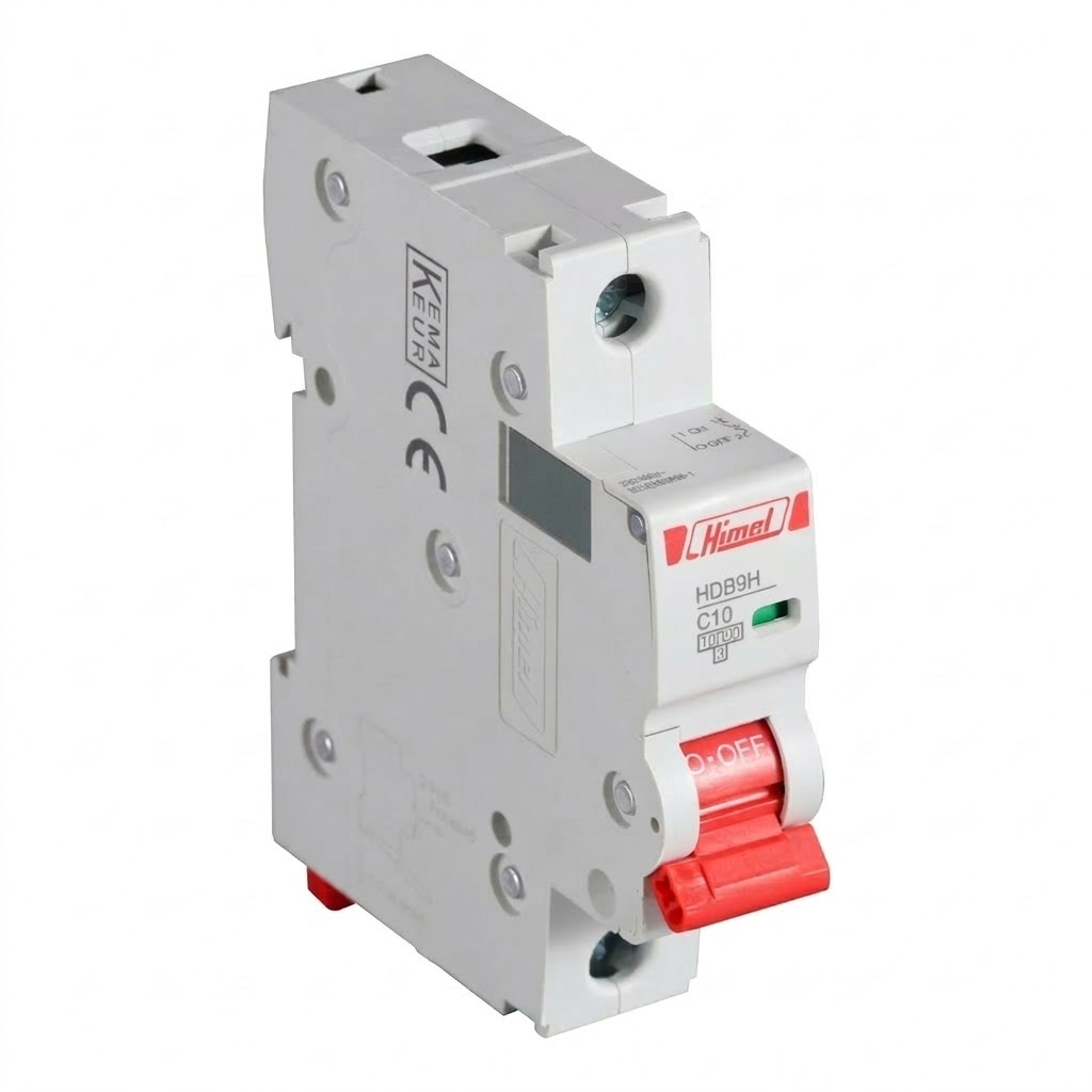 HIMEL Miniature Circuit Breaker (MCB) 1P 10A 10kA Type C – HDB9H63A1C10 - Image 2