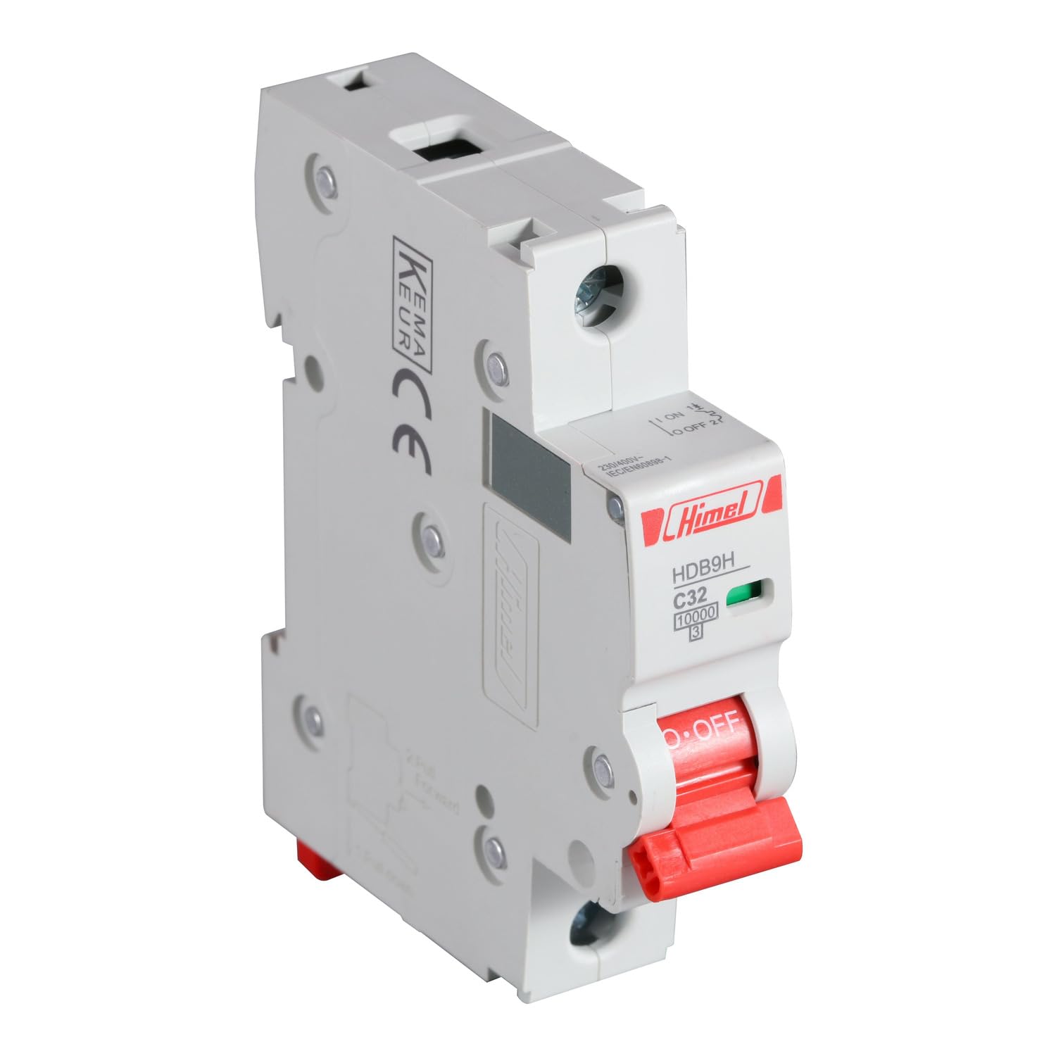 HIMEL Miniature Circuit Breaker (MCB) 1 Pole 32A 10kA Type C HDB9H63A1C32 - Image 7