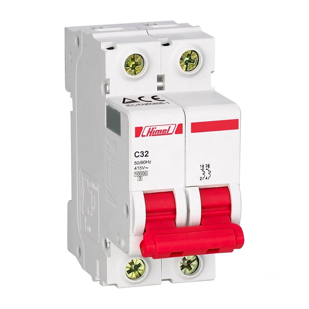 HIMEL HDB9H63A2C32 Miniature Circuit Breaker (MCB) 2P 32A 10kA Type C