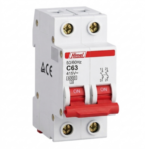 HIMEL HDB3WN2C63 Miniature Circuit Breaker MCB 2P 63A 6kA Type C