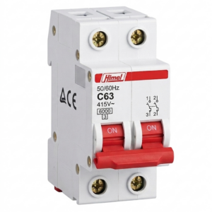 HIMEL HDB3WN2C63 Miniature Circuit Breaker MCB 2P 63A 6kA Type C